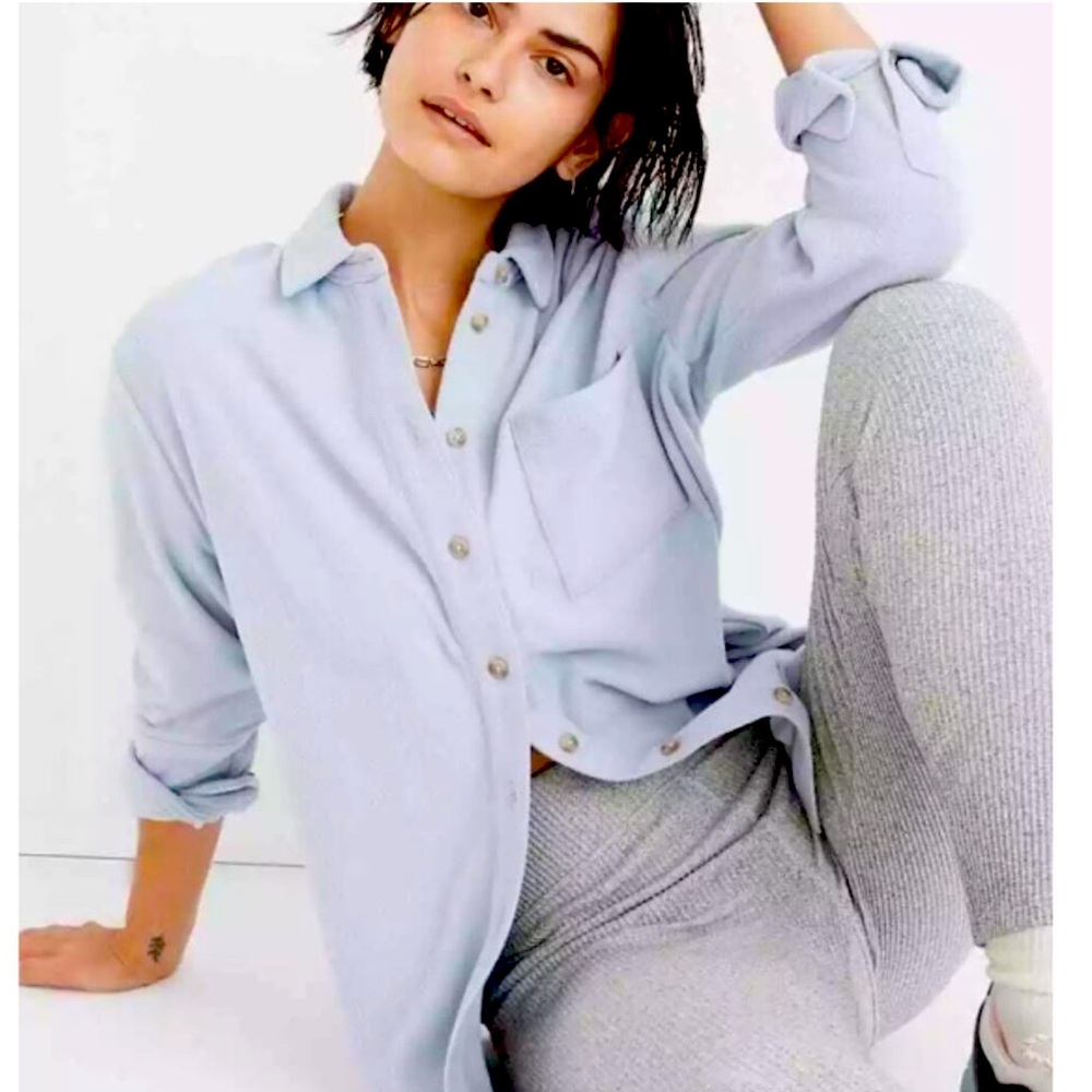 NWT Madewell Fleece layer shirt jacket